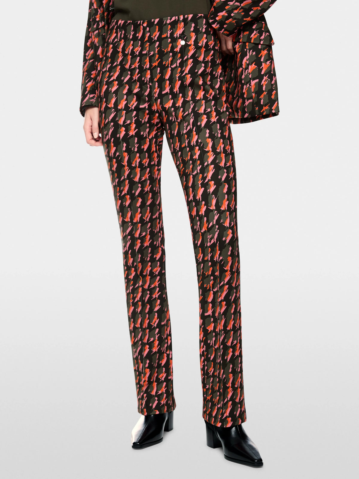 Marc Cain Tigerlily Women FREDERICA Scuba Jersey Trousers SKU: BC 81.60 J04_484 Image 06