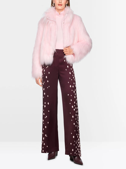 Marc Cain Winetasting Women WARRI Flowing Trousers with Polka Dots SKU: BC 81.70 W58_296 Image 01