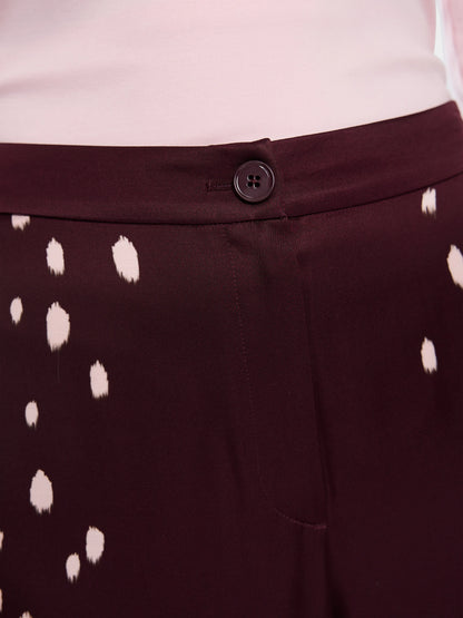 Marc Cain Winetasting Women WARRI Flowing Trousers with Polka Dots SKU: BC 81.70 W58_296 Image 03