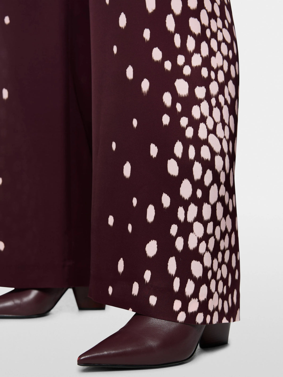 Marc Cain Winetasting Women WARRI Flowing Trousers with Polka Dots SKU: BC 81.70 W58_296 Image 04
