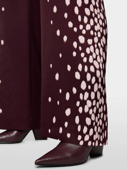 Marc Cain Winetasting Women WARRI Flowing Trousers with Polka Dots SKU: BC 81.70 W58_296 Image 04