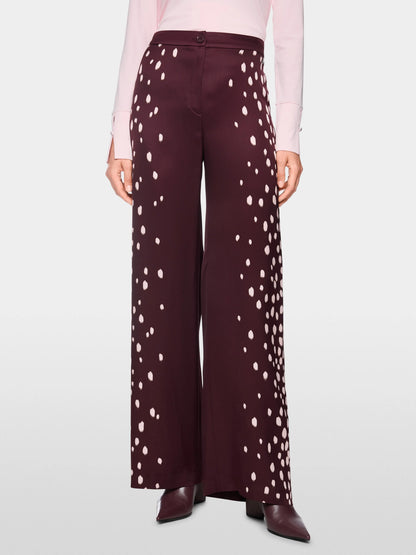 Marc Cain Winetasting Women WARRI Flowing Trousers with Polka Dots SKU: BC 81.70 W58_296 Image 05