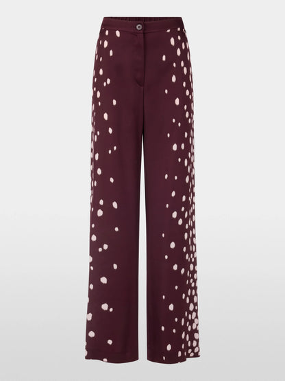 Marc Cain Winetasting Women WARRI Flowing Trousers with Polka Dots SKU: BC 81.70 W58_296 Image 06