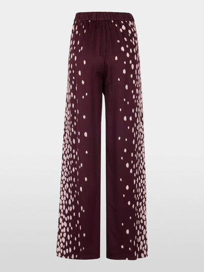 Marc Cain Winetasting Women WARRI Flowing Trousers with Polka Dots SKU: BC 81.70 W58_296 Image 07