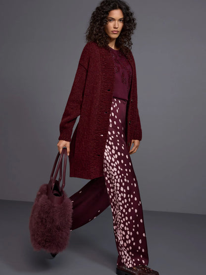 Marc Cain Winetasting Women WARRI Flowing Trousers with Polka Dots SKU: BC 81.70 W58_296 Image 08