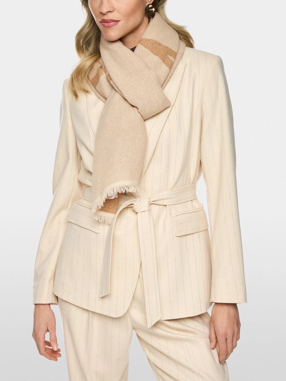 Marc Cain Lamb`S Wool Women New Wool Blend Scarf SKU: BC B4.11 Z10_126 Image 03