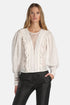 Luisa Spagnoli Panna/Panna Women Bedonia - Embroidered Plastron Blouse SKU: BEDONIA_0202 0202 Image 02