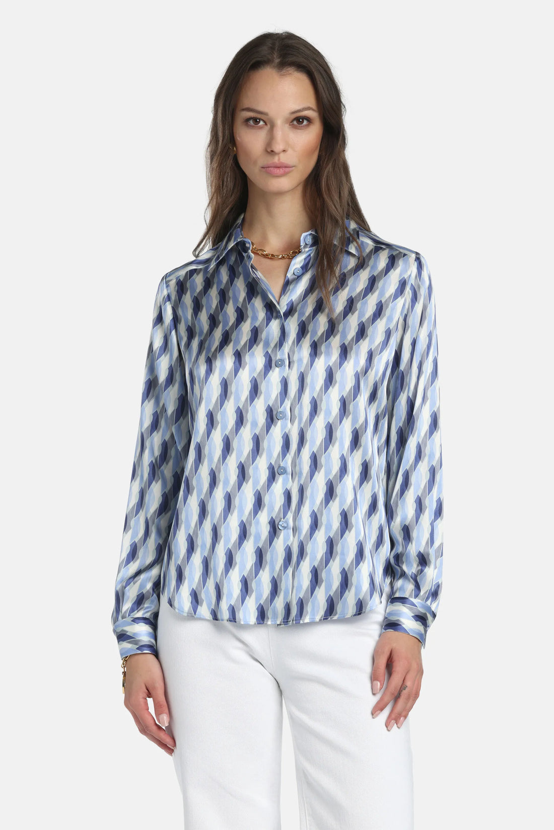 Luisa Spagnoli_Light Blue_Belpasso - Pure Silk Shirt_BELPASSO_3119_01