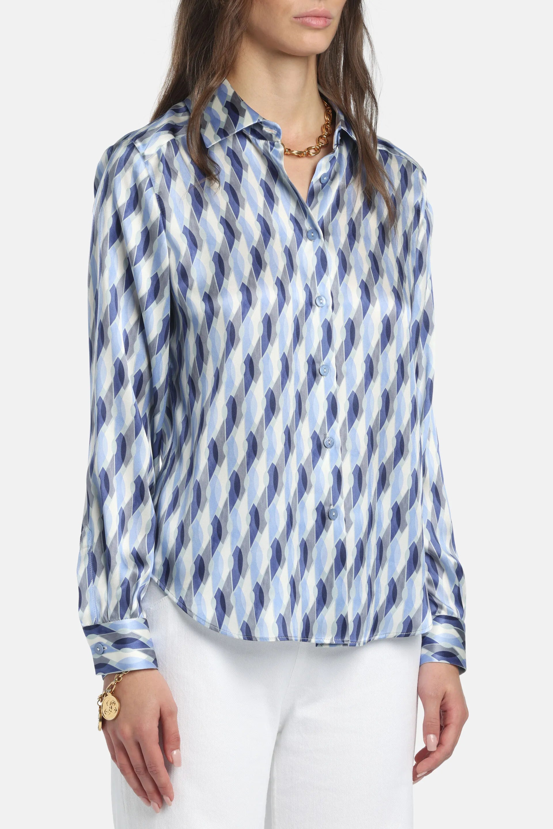 Luisa Spagnoli_Light Blue_Belpasso - Pure Silk Shirt_BELPASSO_3119_04