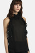 Luisa Spagnoli Nero Women Benestare - Ruffled Top - Fashion Show SKU: BENESTARE_0101 Image 01