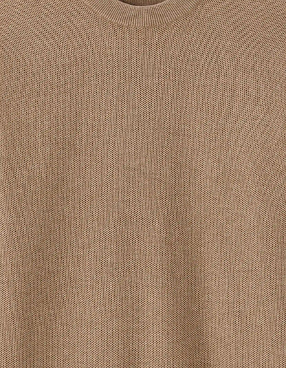 Celio_Beige Humus_100% Organic Cotton Crew Neck Sweater_BEPIC_BEIGE HUMUS_05