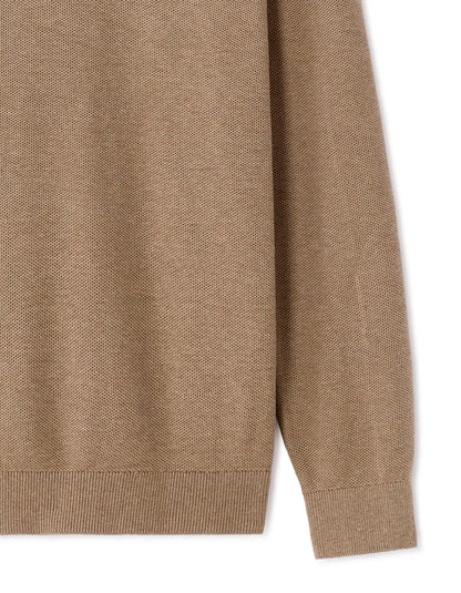 Celio_Beige Humus_100% Organic Cotton Crew Neck Sweater_BEPIC_BEIGE HUMUS_06
