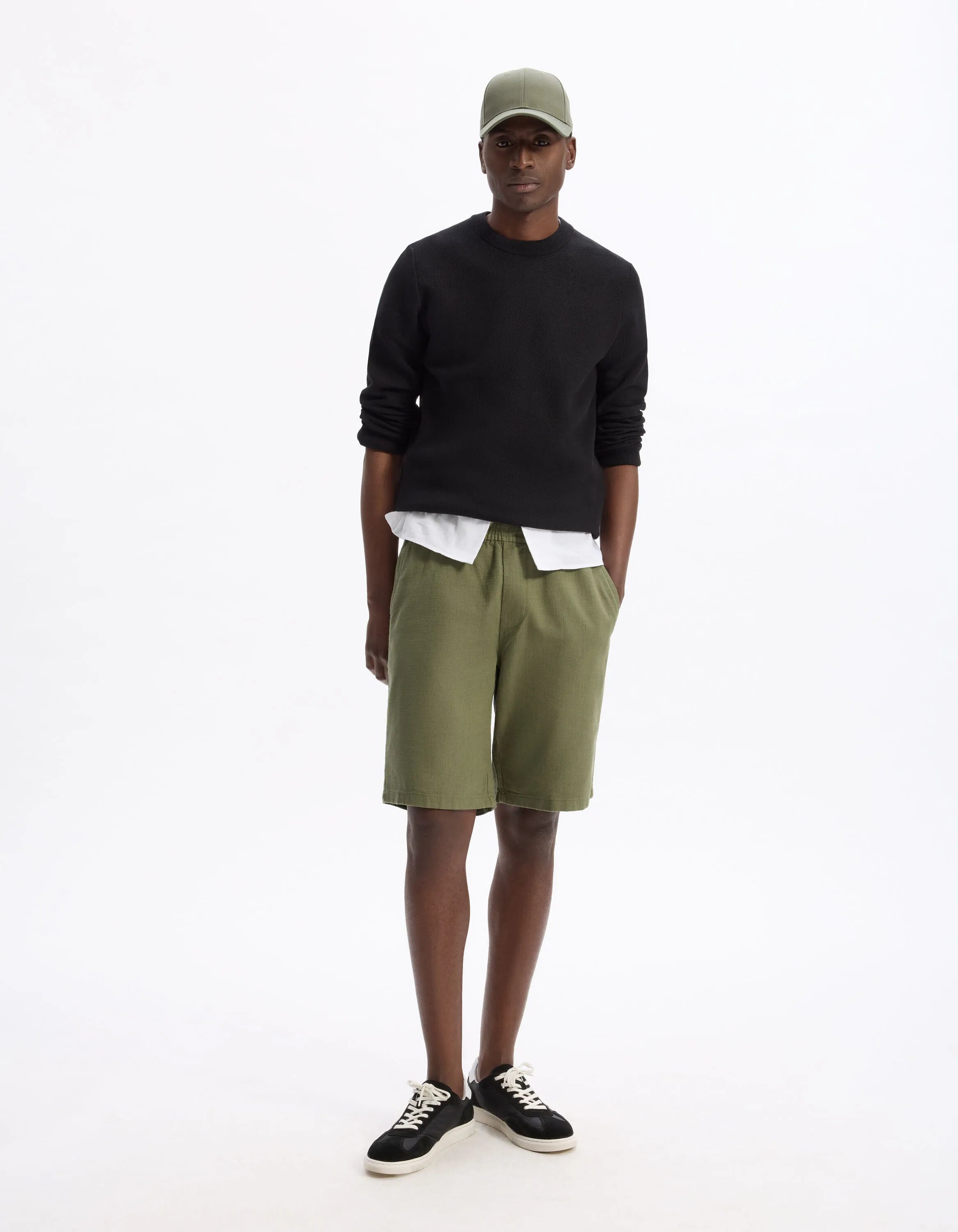 Celio_Black_100% Cotton Round Neck Sweater_BEPIC_BLACK_02
