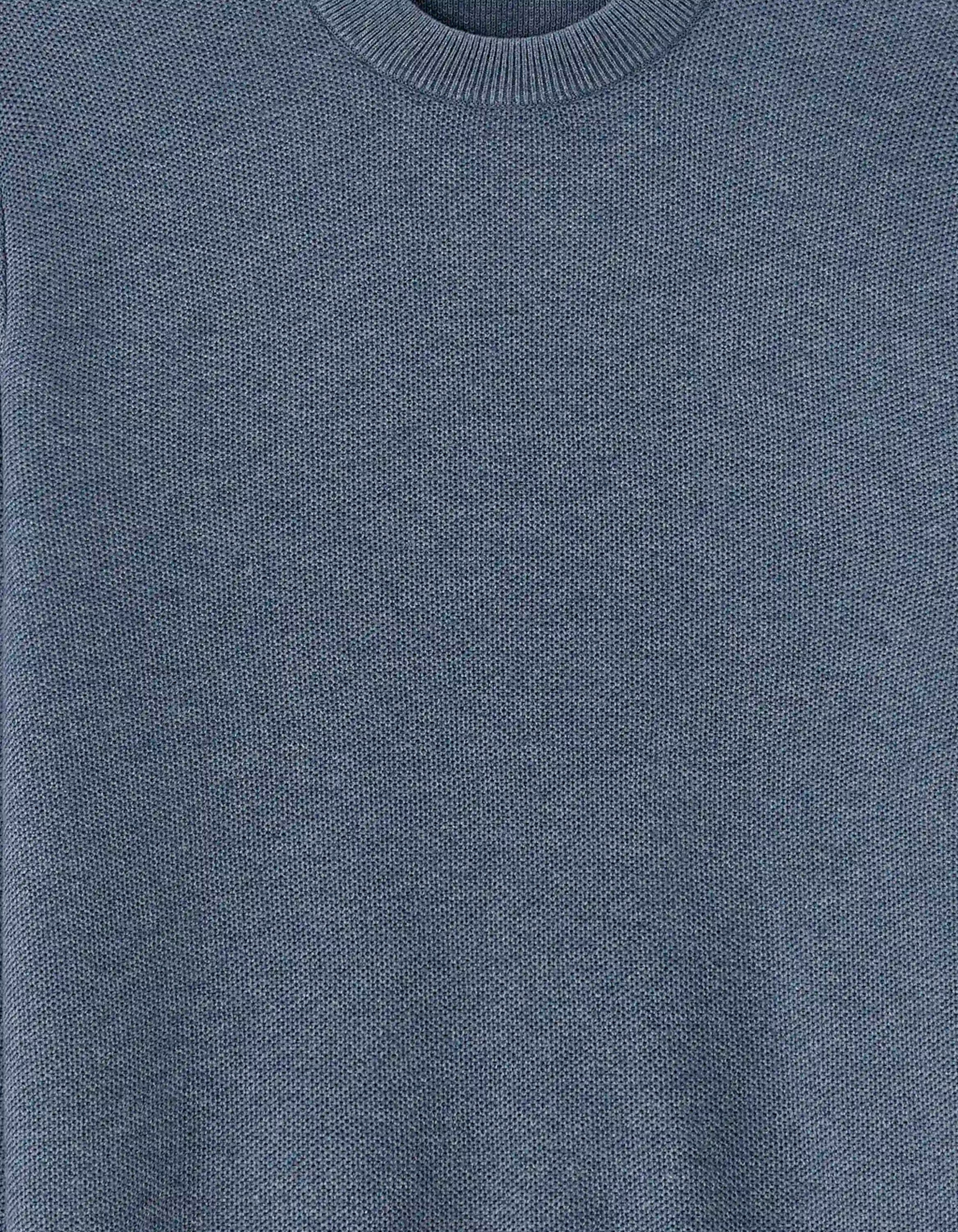 Celio_Blue Storm_100% Organic Cotton Crew Neck Sweater_BEPIC_BLUE STORM_05