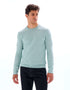 Celio_Celadon_Round Neck Sweater 100% Cotton_BEPIC_CELADON_01