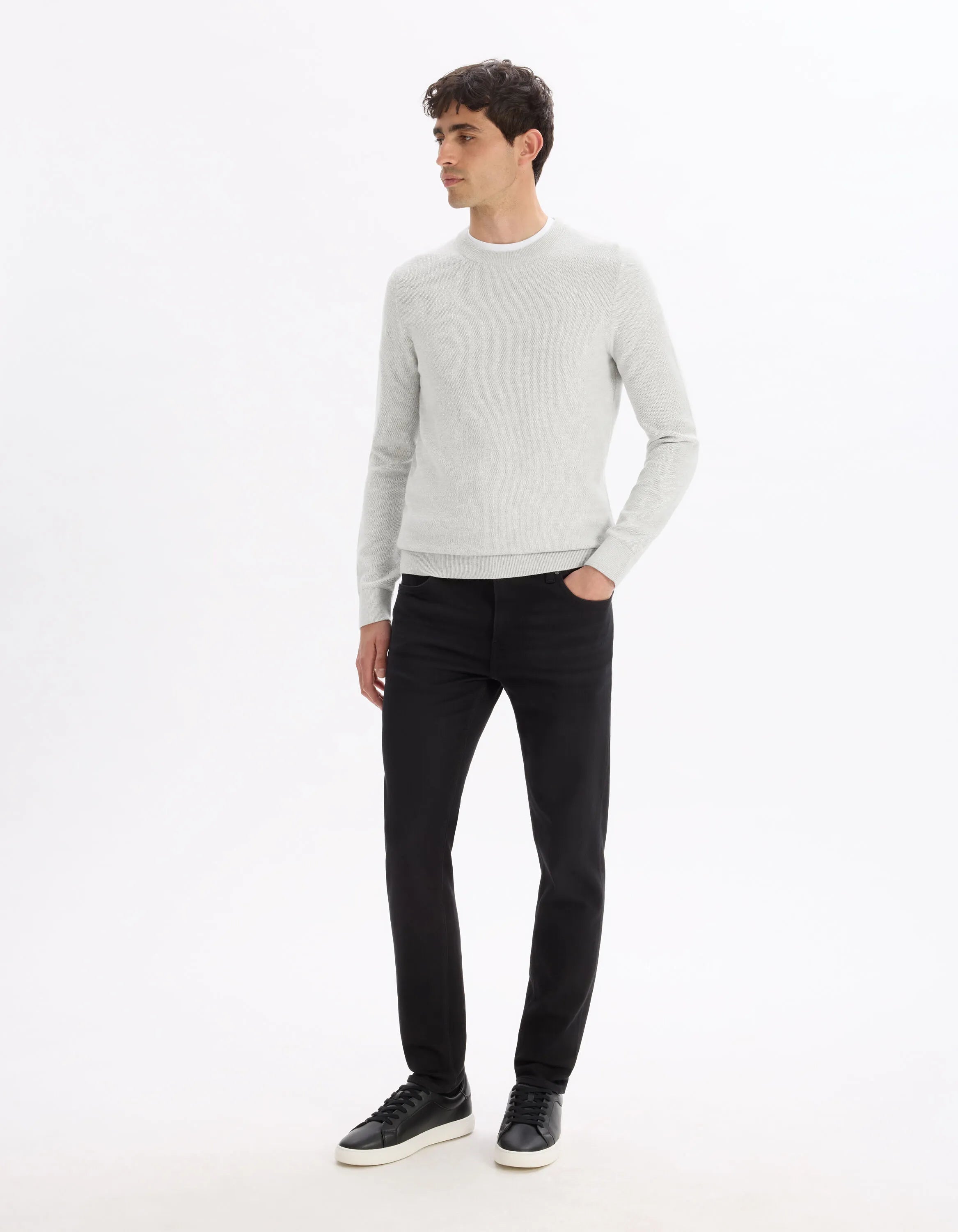 Celio_Grey Mel_100% Cotton Crew Neck Sweater_BEPIC_GREY MEL_02