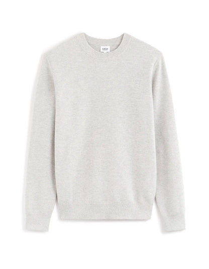 Celio_Grey Mel_100% Cotton Crew Neck Sweater_BEPIC_GREY MEL_05