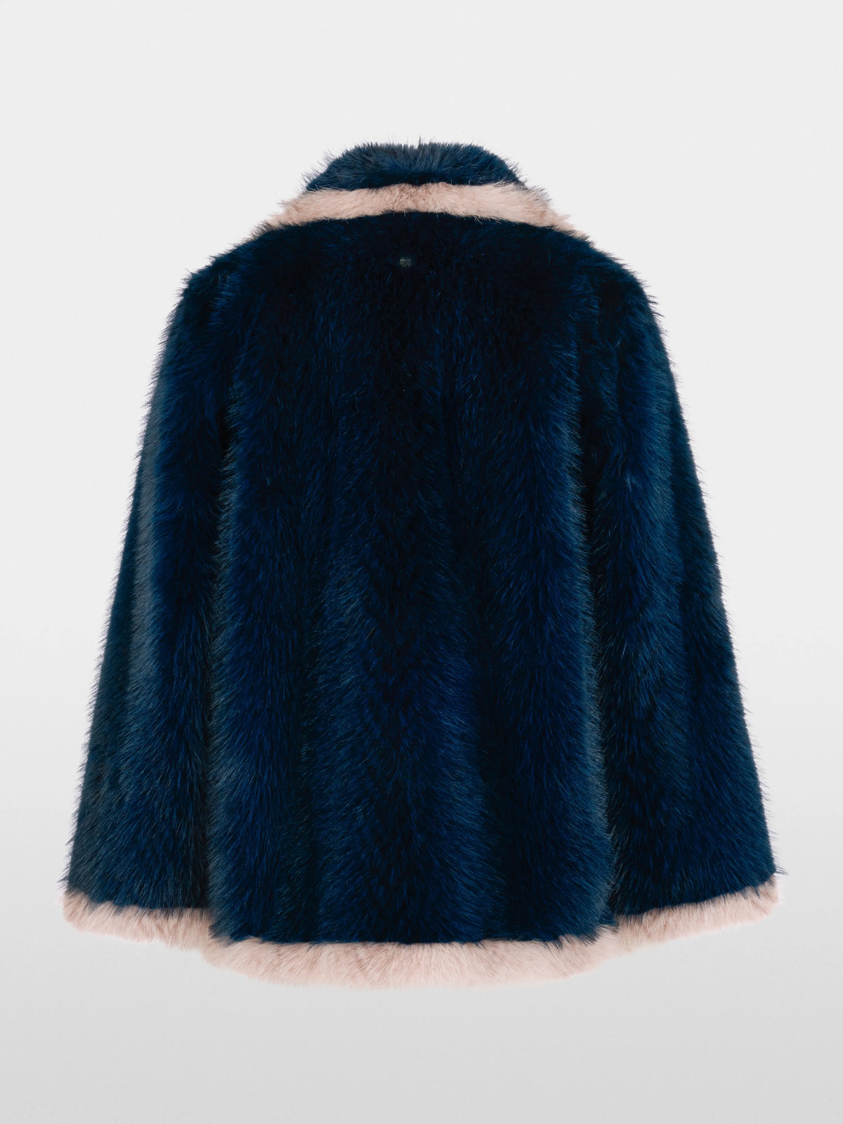 Marc Cain Pageant Blue Women Cosy Faux Fur Jacket SKU: BG 12.01 W35_393 Image 08