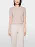 Marc Cain Light Desert Taupe Women Short-Sleeved Round Neck Jumper SKU: BG 41.03 M53_702 Image 04