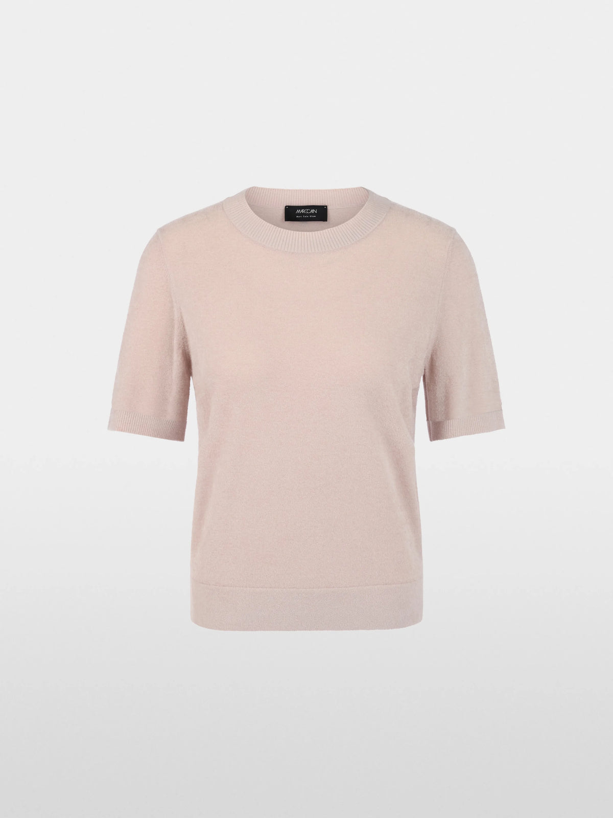 Marc Cain Light Desert Taupe Women Short-Sleeved Round Neck Jumper SKU: BG 41.03 M53_702 Image 05