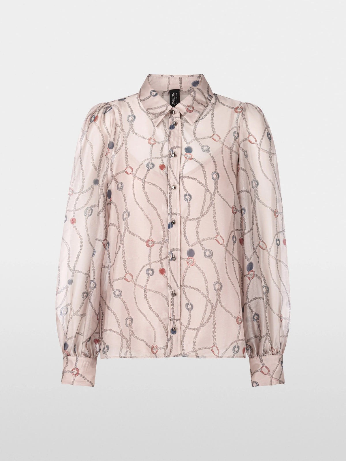 Marc Cain Light Desert Taupe Women Delicate Blouse with Detachable Top SKU: BG 51.10 W23_702 Image 05