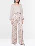 Marc Cain Light Desert Taupe Women WAUKEE Trousers with Chain Print SKU: BG 81.12 W28_702 Image 01