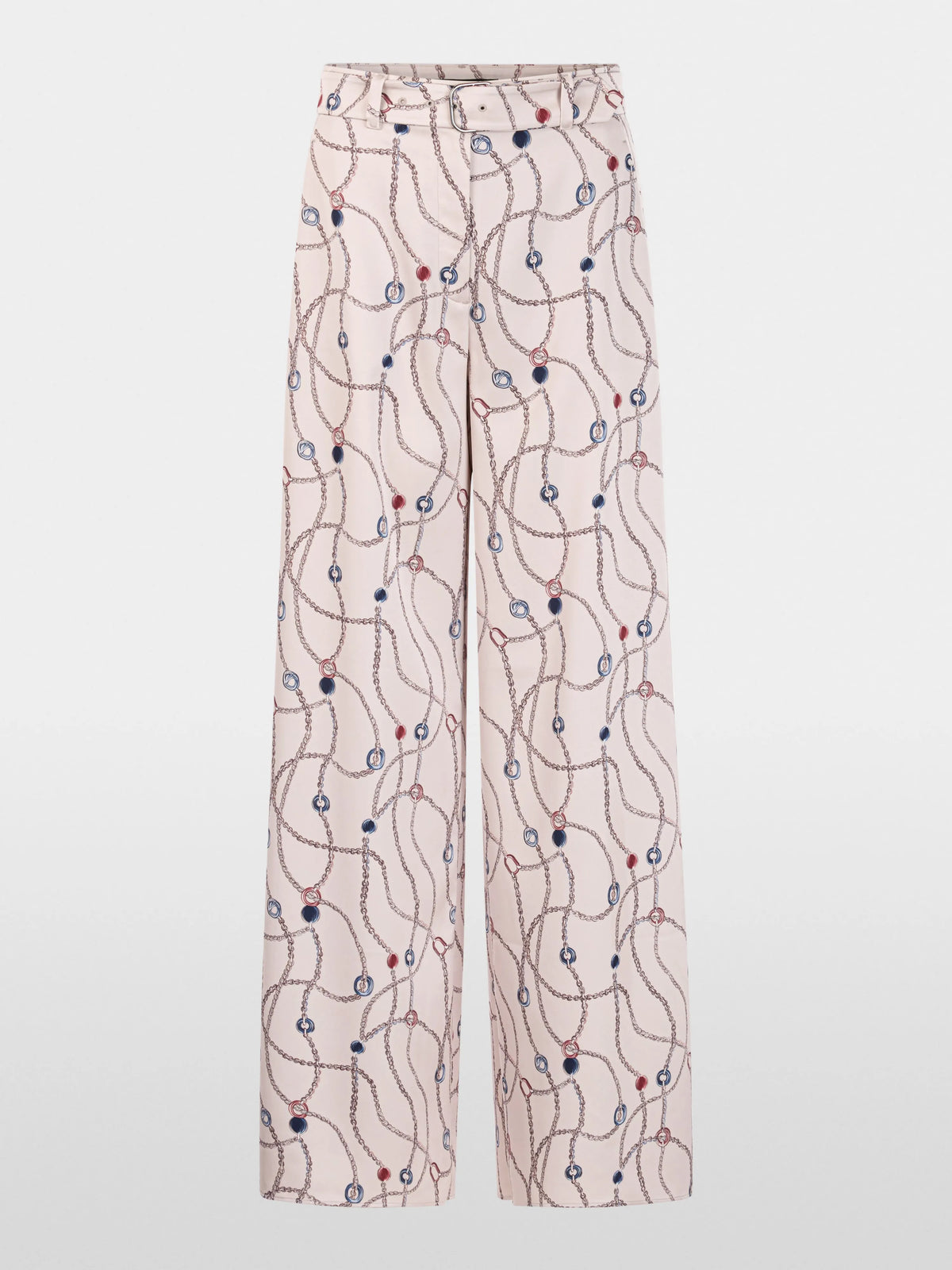 Marc Cain Light Desert Taupe Women WAUKEE Trousers with Chain Print SKU: BG 81.12 W28_702 Image 06