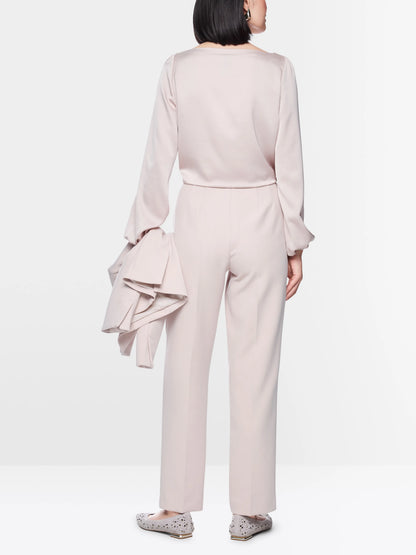 Marc Cain Light Desert Taupe Women FRANCA High-Waist Trousers SKU: BG 81.13 W21_702 Image 02