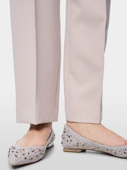 Marc Cain Light Desert Taupe Women FRANCA High-Waist Trousers SKU: BG 81.13 W21_702 Image 04