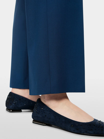 Marc Cain Pageant Blue Women FƒS New Wool Trousers SKU: BG 81.17 W20_393 Image 04
