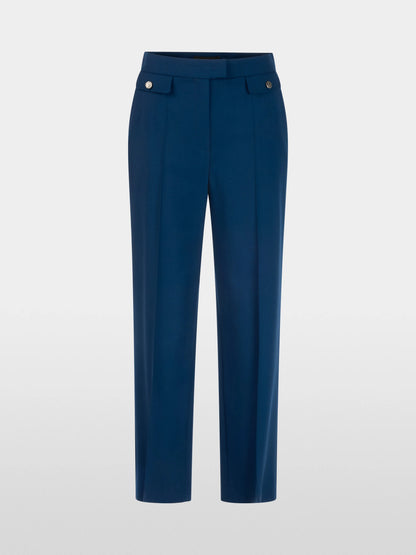 Marc Cain Pageant Blue Women FƒS New Wool Trousers SKU: BG 81.17 W20_393 Image 06