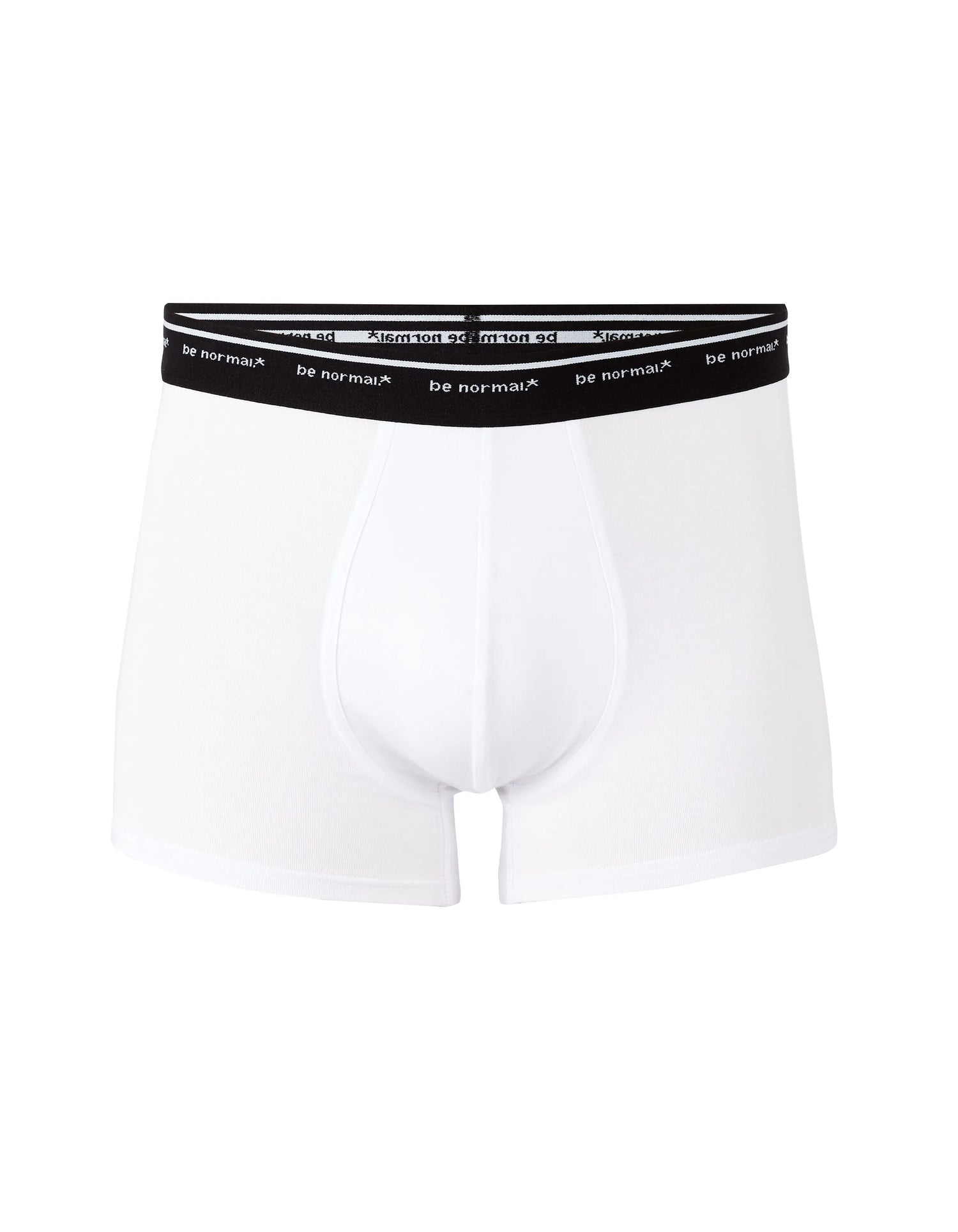Celio_White_Stretch Cotton Boxer Shorts with Contrasting Waistband_BINORMAL1_WHITE_01