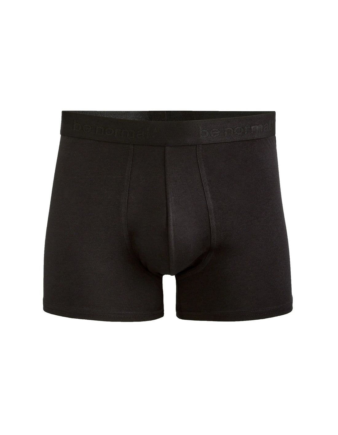 Celio_Black_Plain Stretch Cotton Boxer Shorts_BINORMAL_BLACK_01