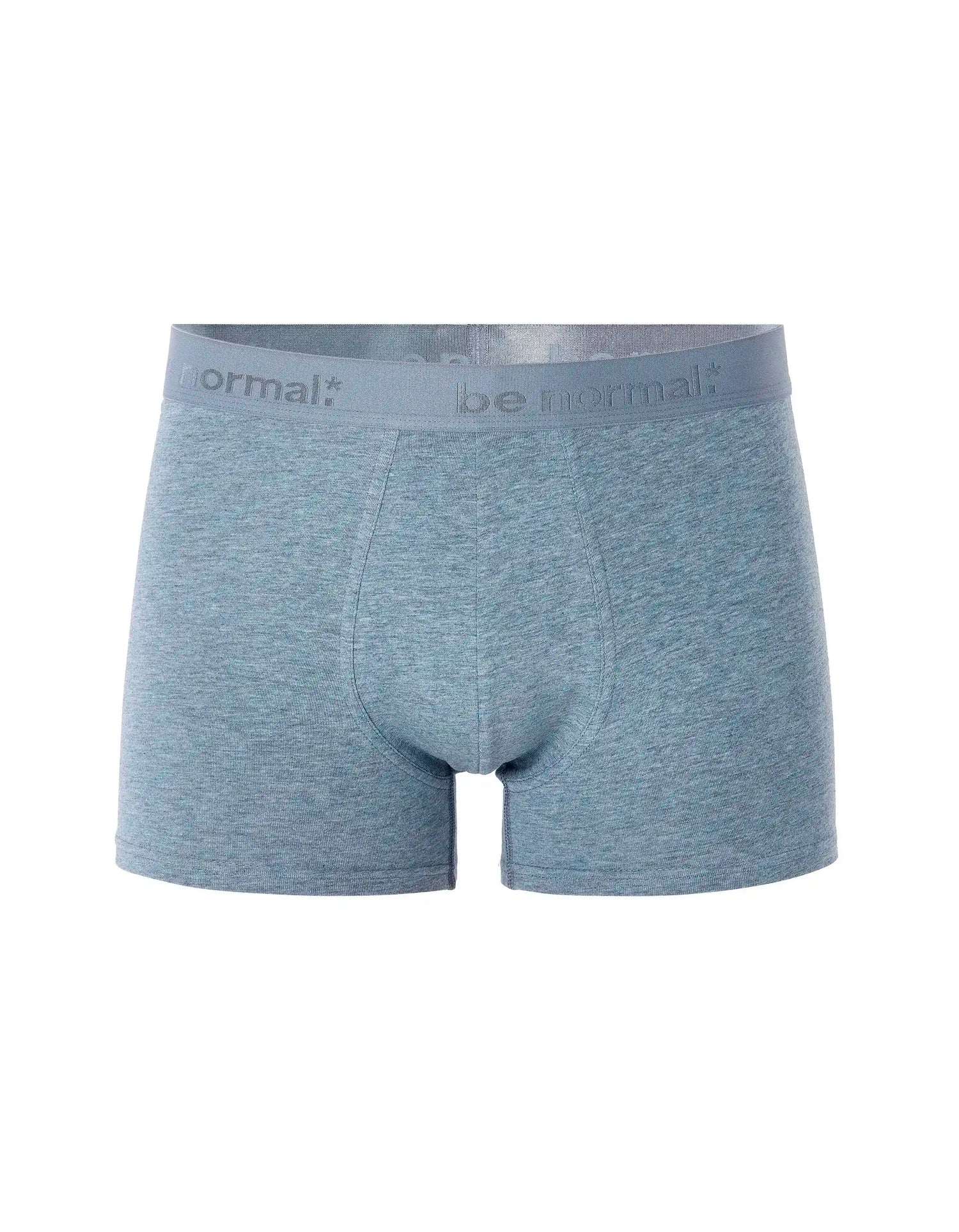 Celio_Bleu Chine_Plain Stretch Cotton Boxer Shorts_BINORMAL_BLEU CHINE_01