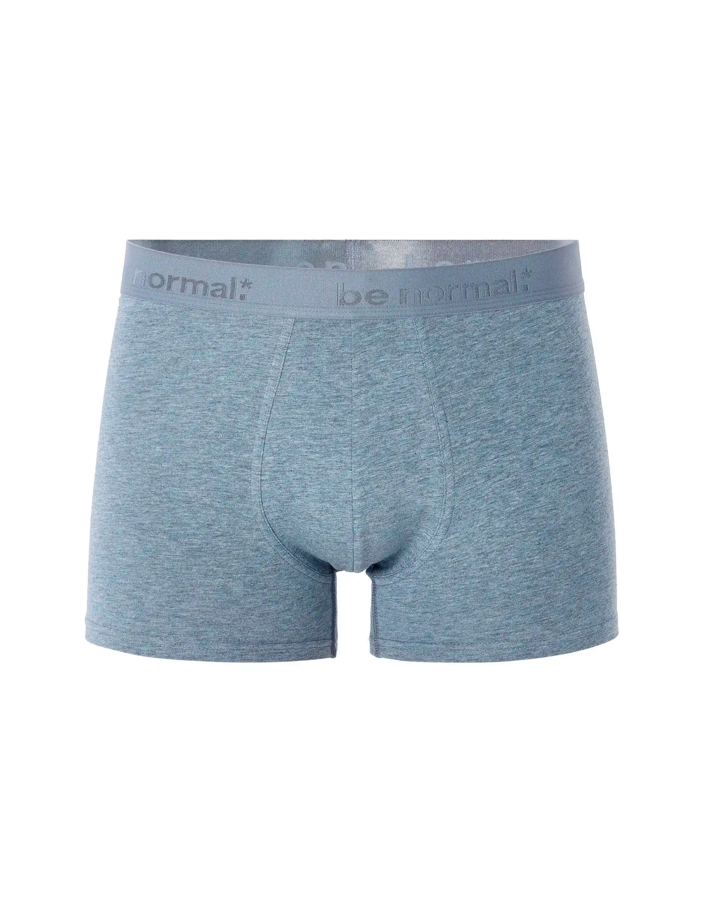 Celio_Bleu Chine_Plain Stretch Cotton Boxer Shorts_BINORMAL_BLEU CHINE_01