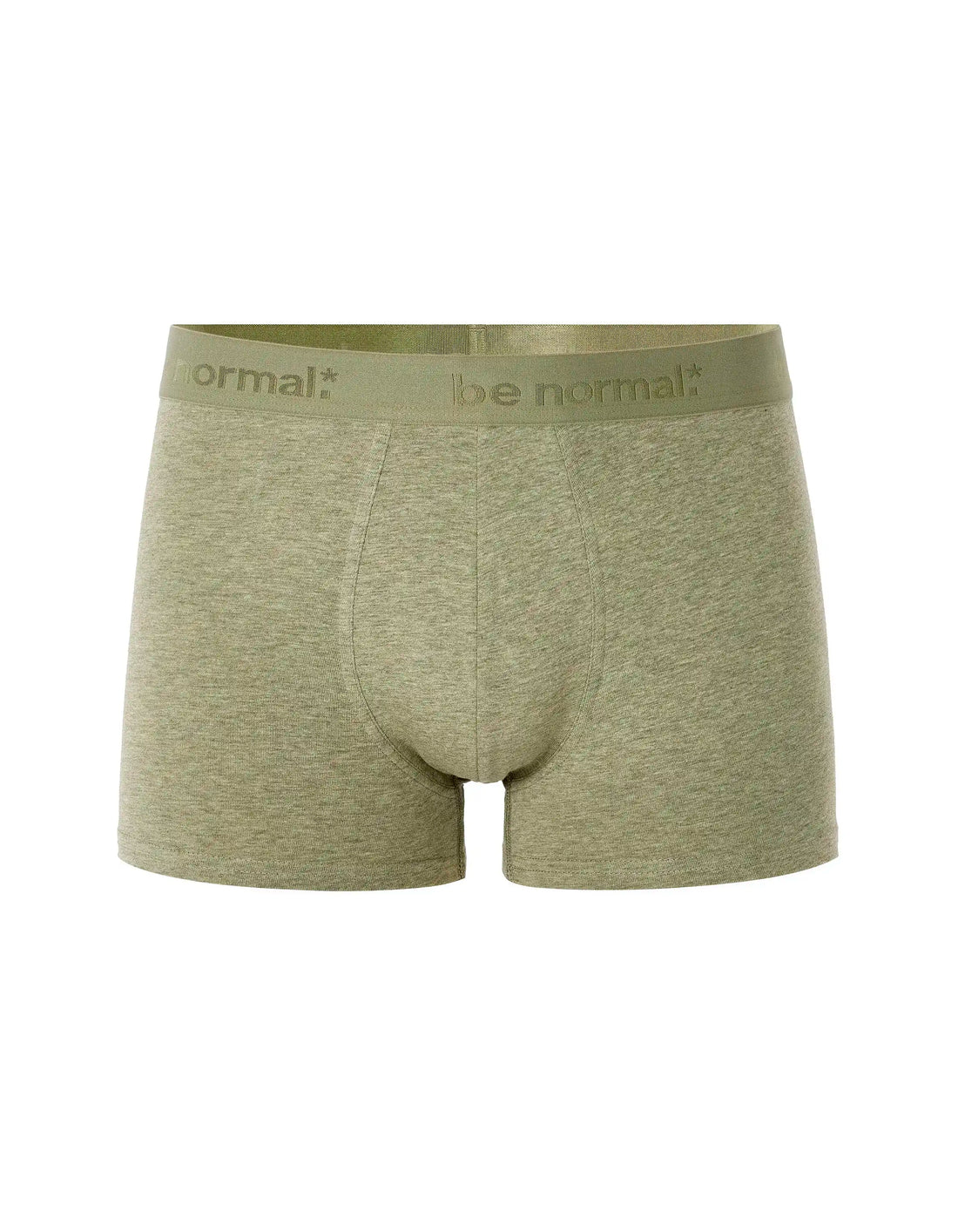 Celio_Heather Green 01_Plain Stretch Cotton Boxer Shorts_BINORMAL_HEATHER GREEN 01_01