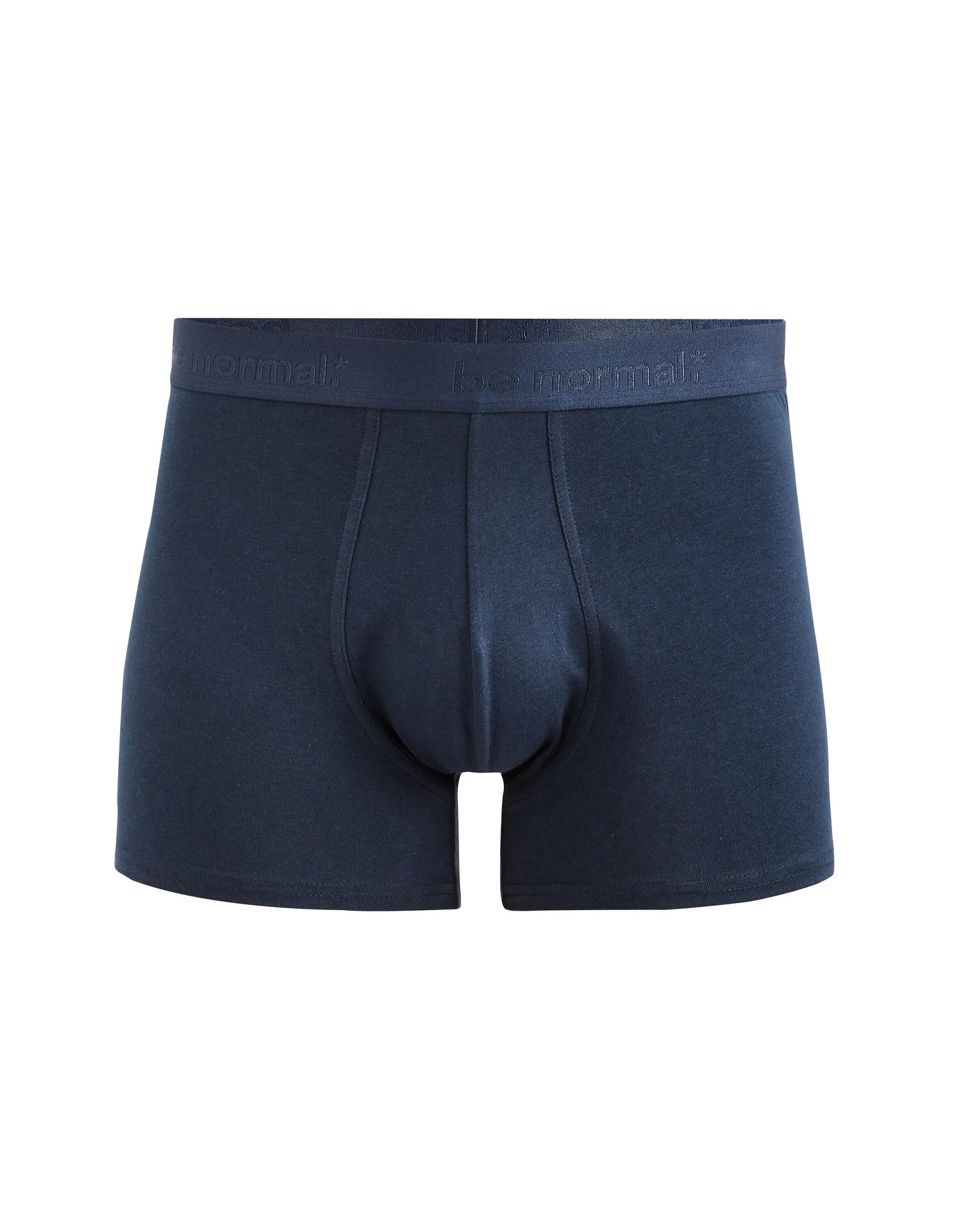 Celio_Navy_Plain Stretch Cotton Boxer Shorts_BINORMAL_NAVY_01