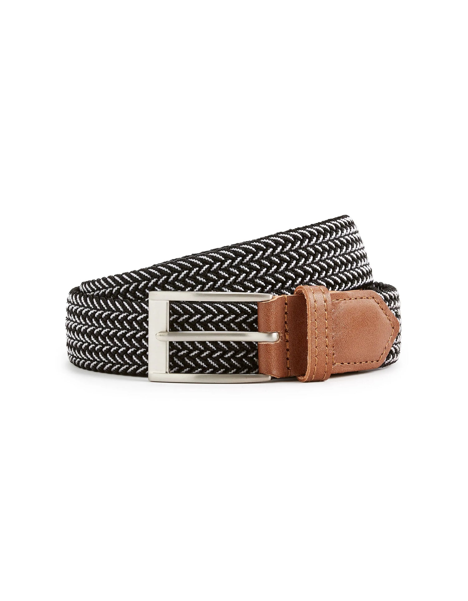 Celio_Black_Braided Belt_BISCUIT_BLACK_01