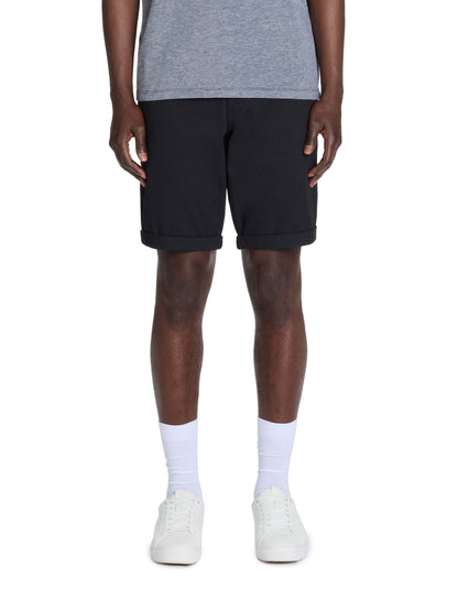 Celio_Black Chino Shorts in Stretch Cotton_BOCHINOBM_NOIR_02