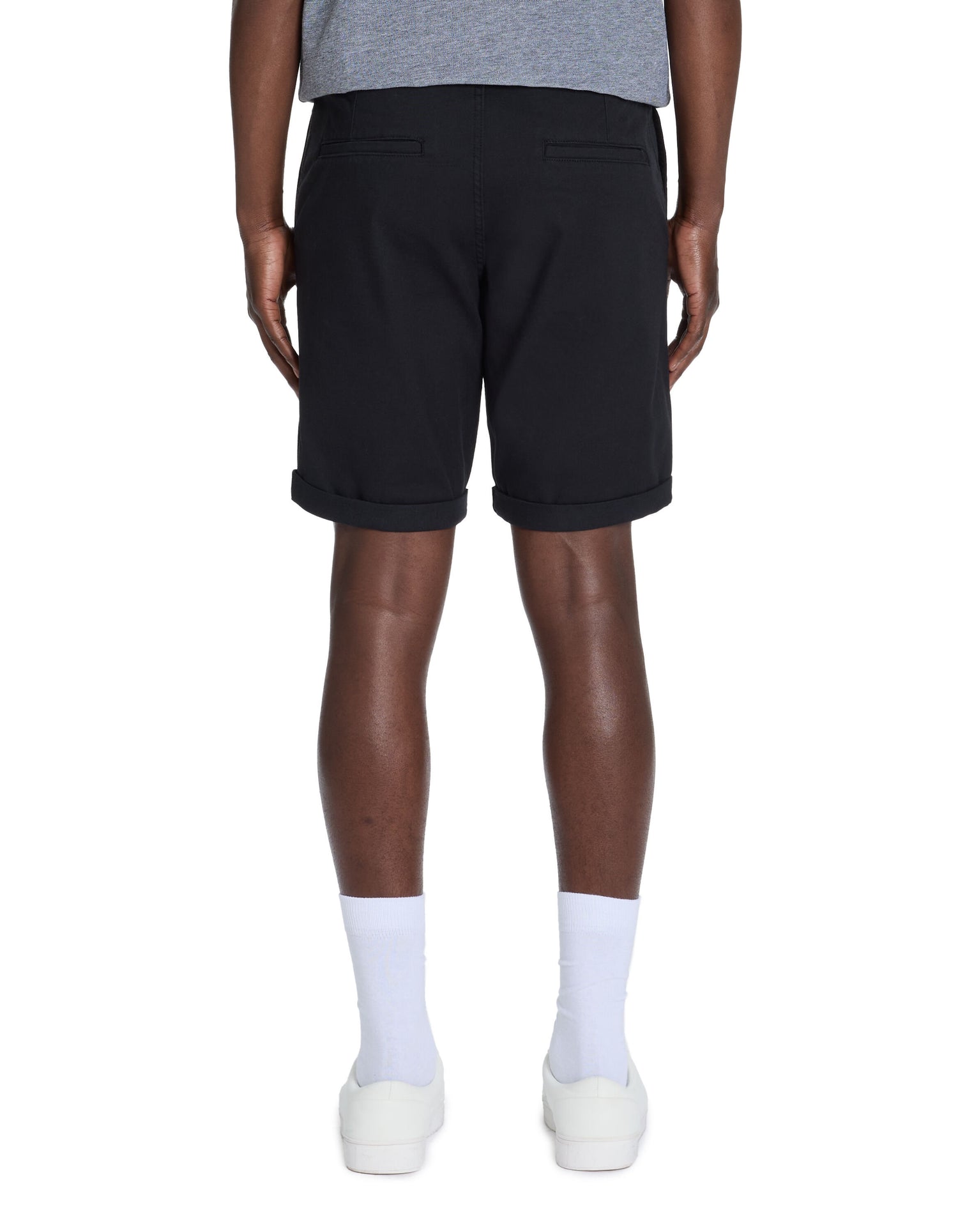 Celio_Black Chino Shorts in Stretch Cotton_BOCHINOBM_NOIR_03