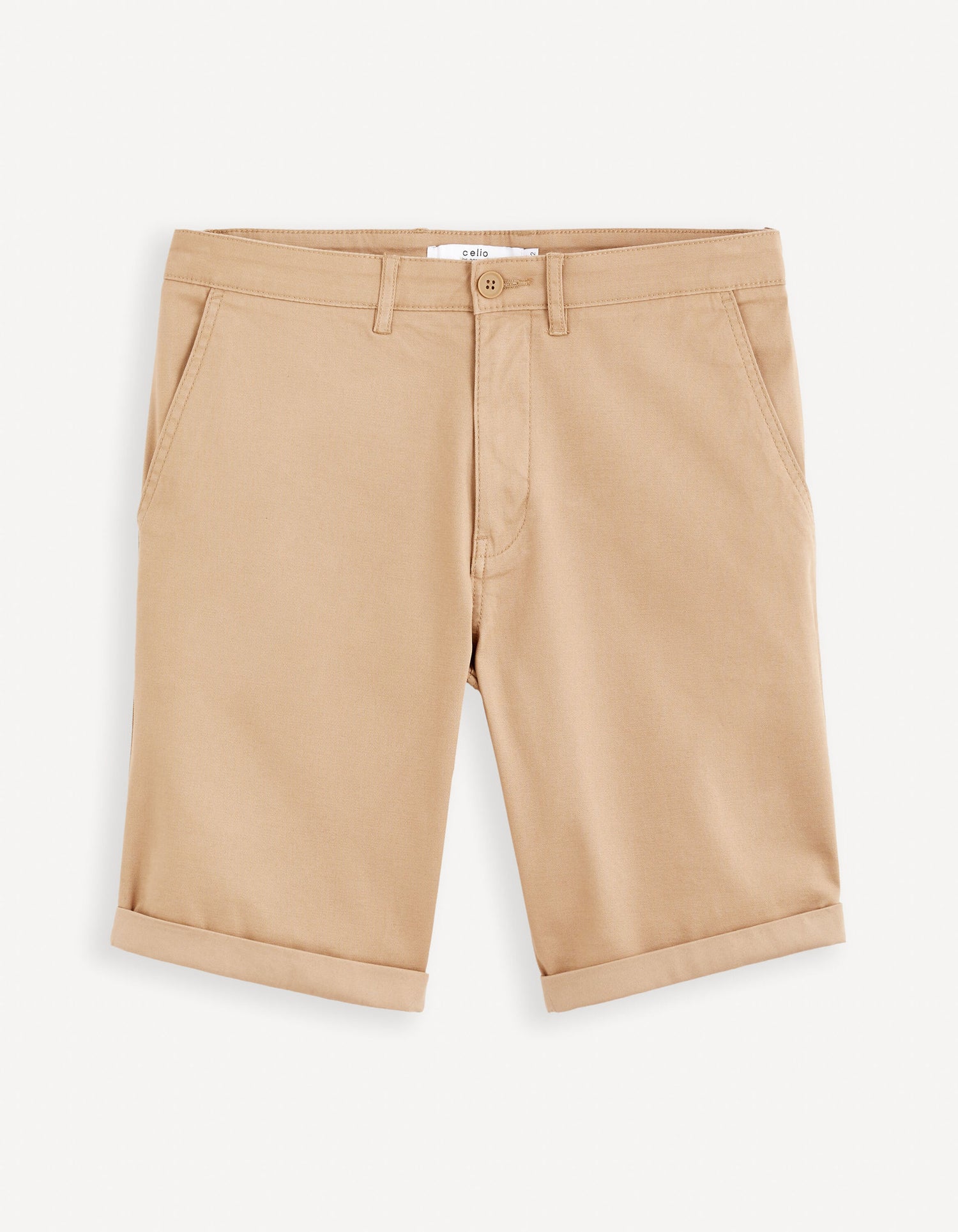 Celio_Black Chino Shorts in Stretch Cotton_BOCHINOBM_NOIR_05