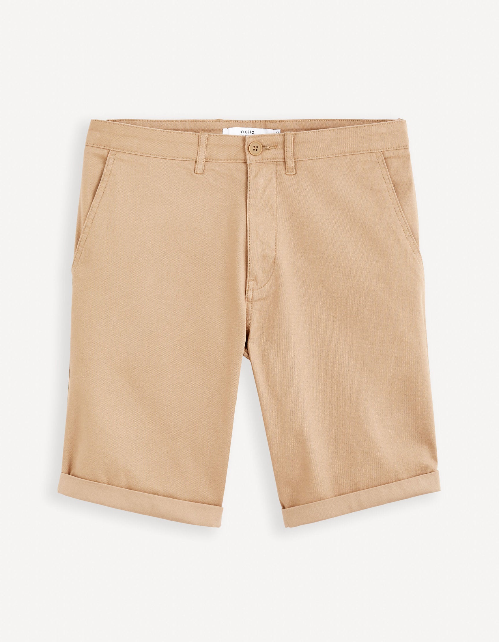 Celio_Black Chino Shorts in Stretch Cotton_BOCHINOBM_NOIR_05