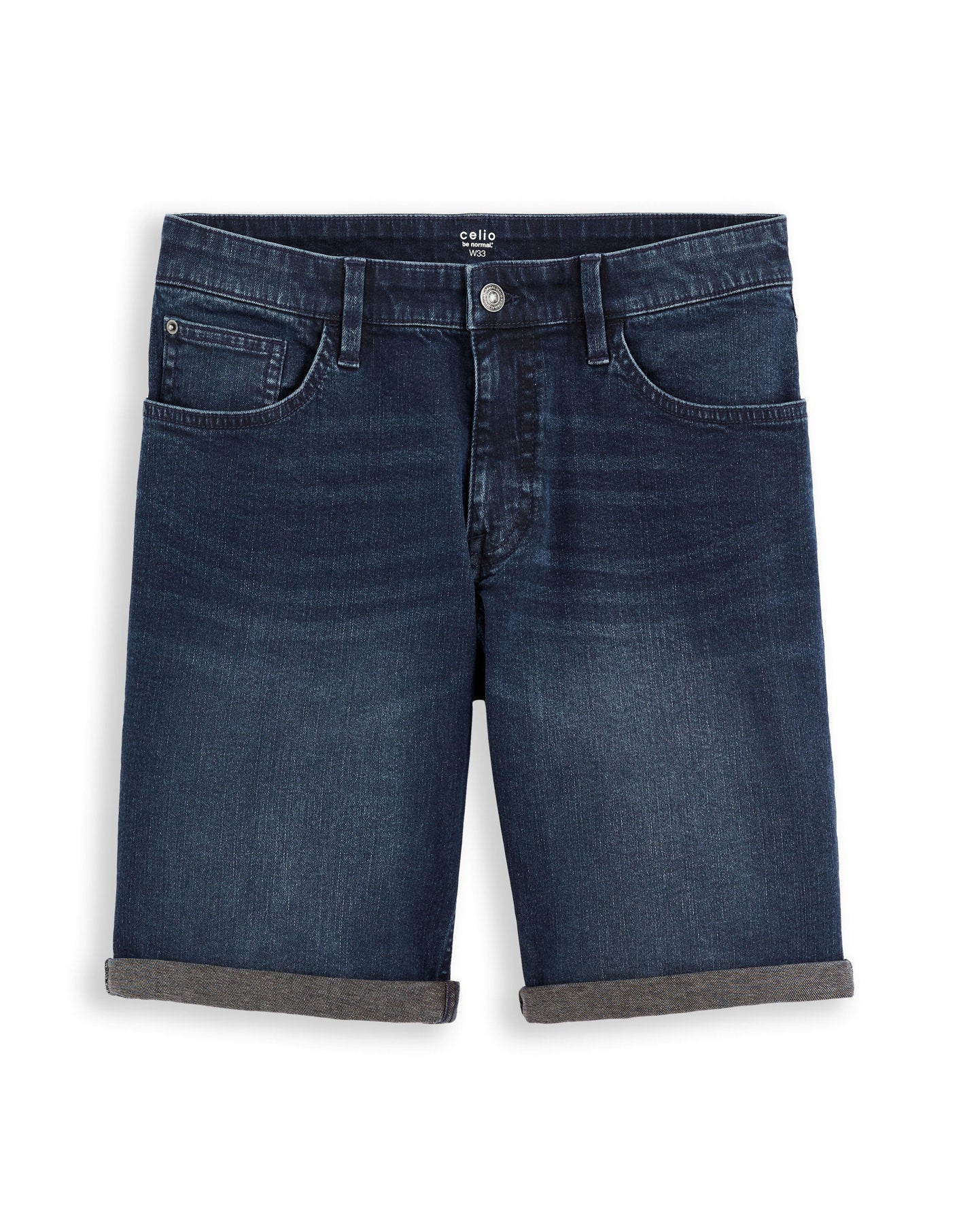 Denim Bermuda Shorts - Navy_01