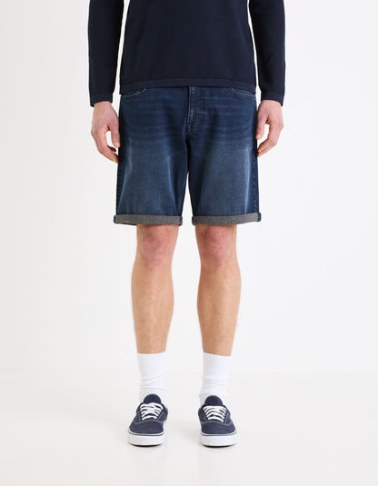 Denim Bermuda Shorts - Navy_02