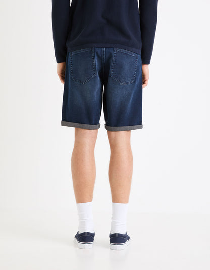 Denim Bermuda Shorts - Navy_04