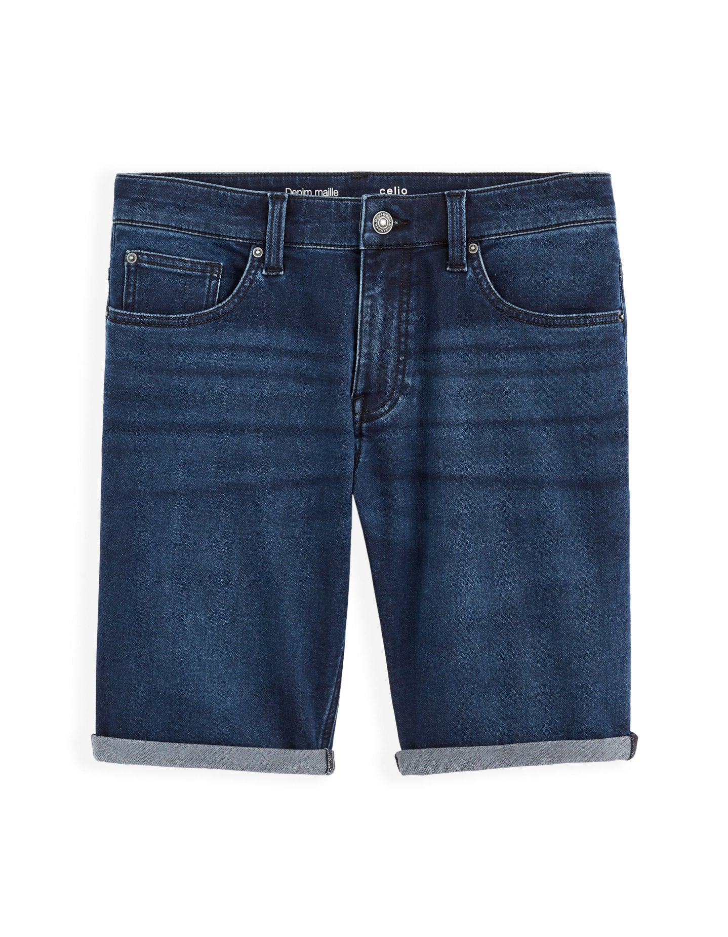 Denim Bermuda Shorts - Navy_01