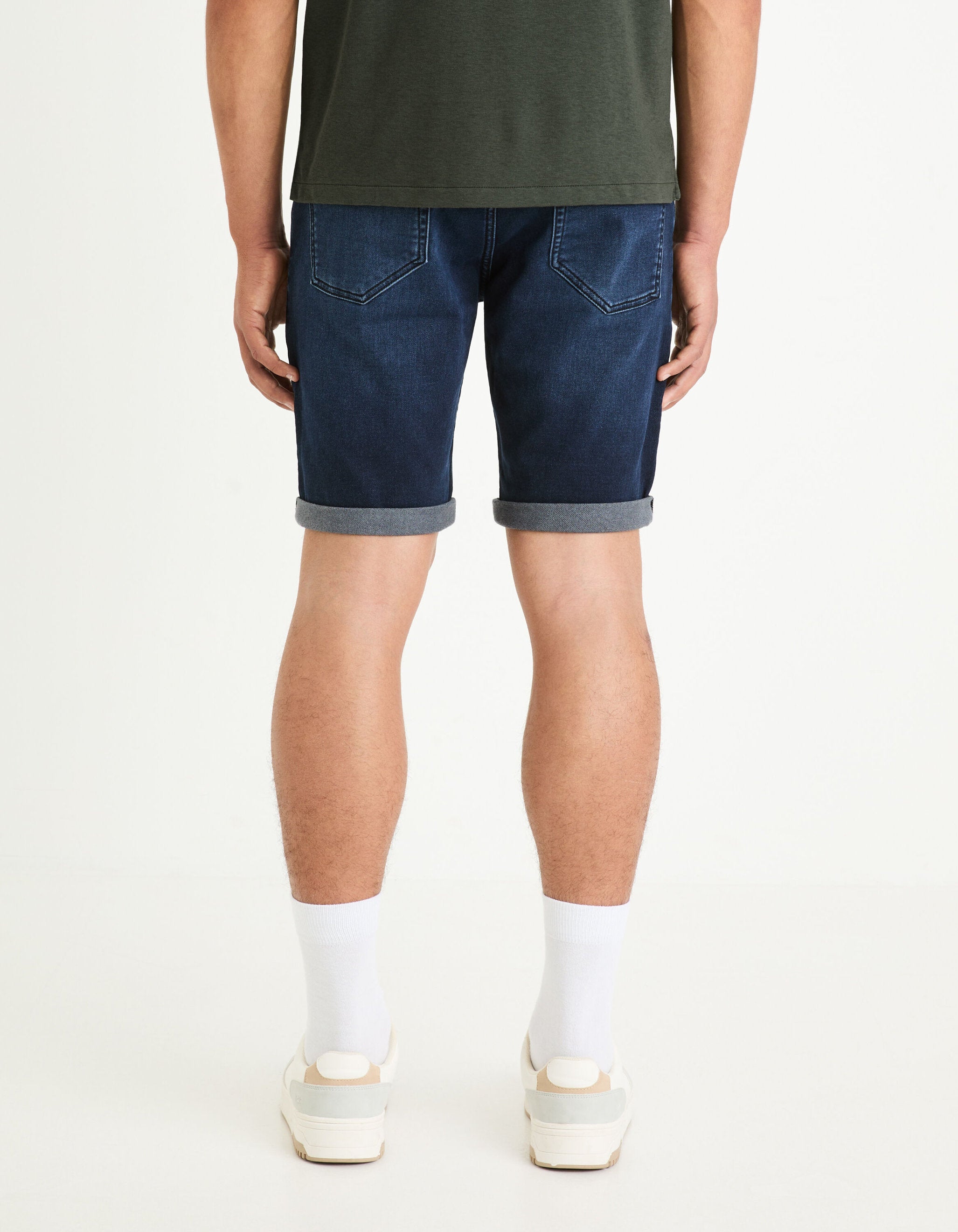 Denim Bermuda Shorts - Navy_04