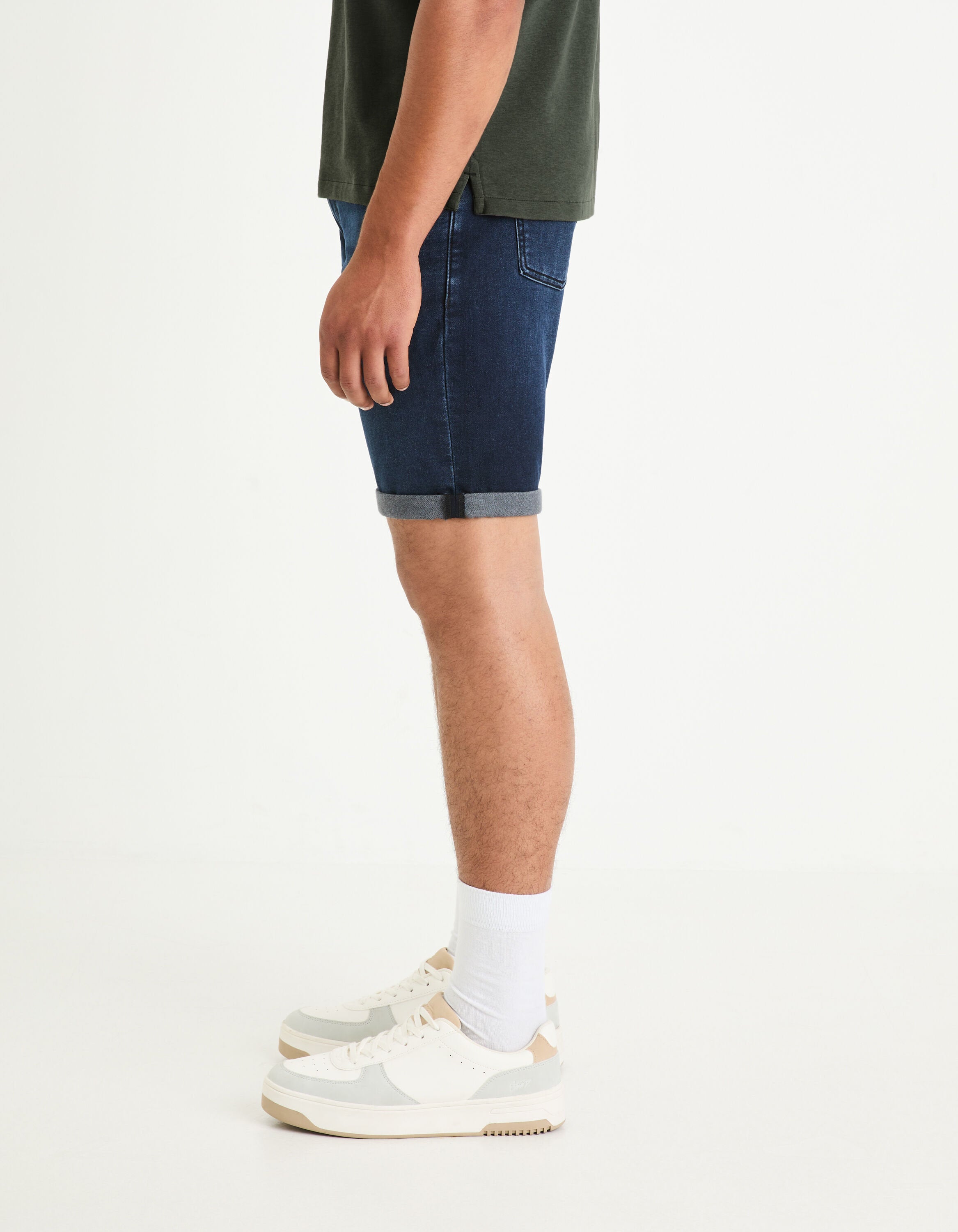 Denim Bermuda Shorts - Navy_05