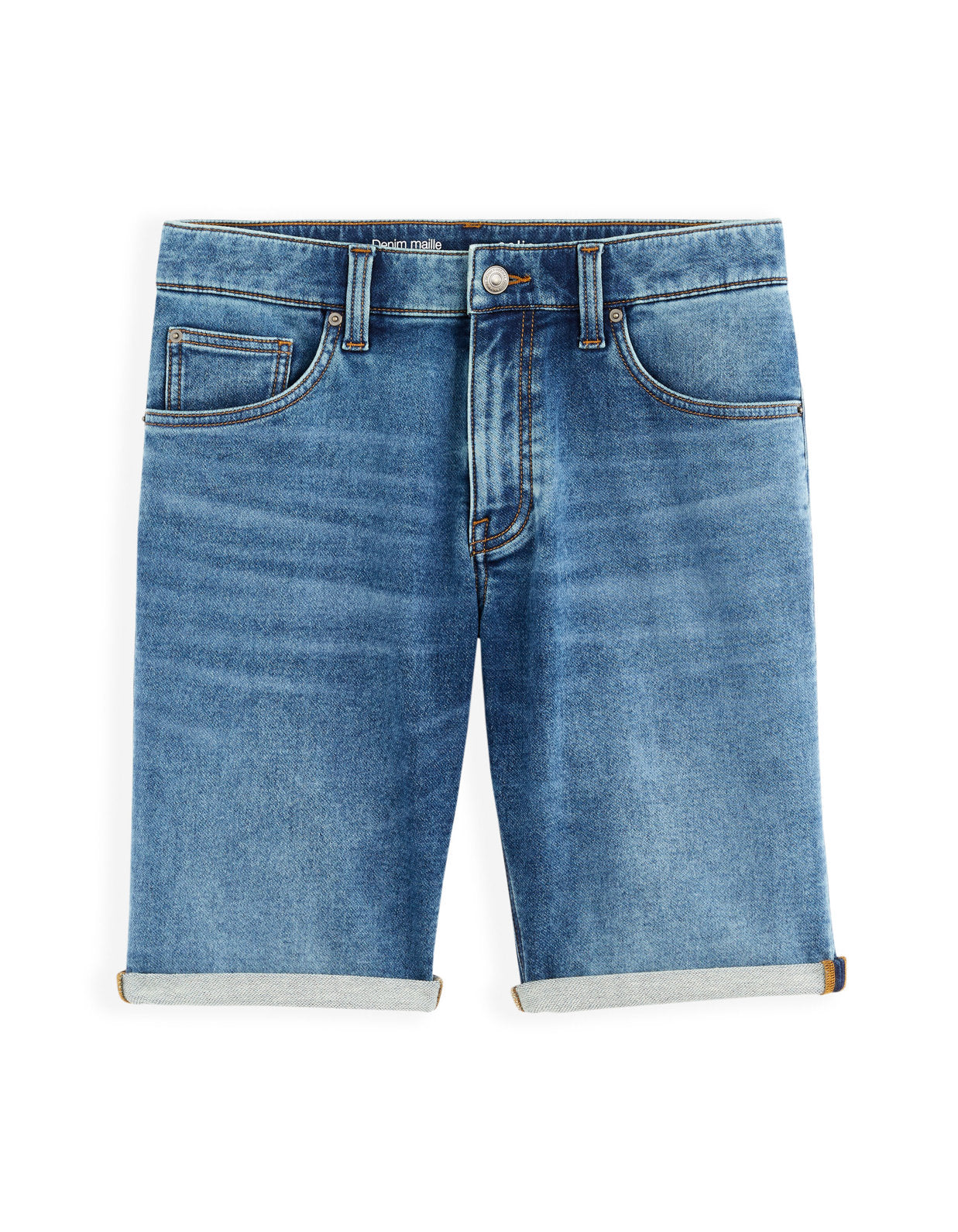 Denim Bermuda Shorts - Blue_01