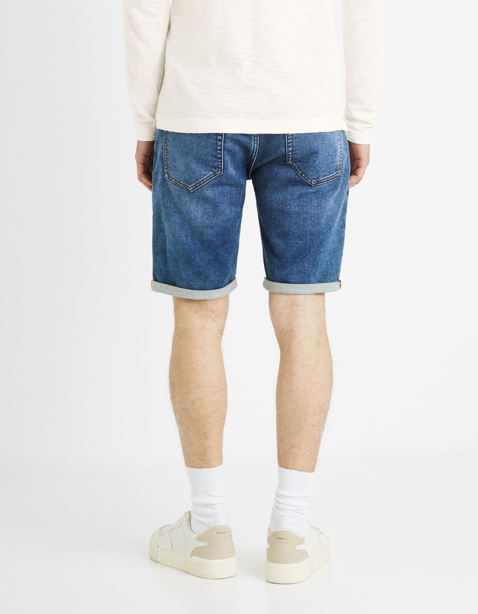 Denim Bermuda Shorts - Blue_04